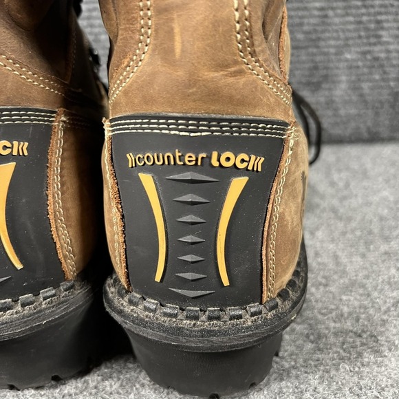 Georgia Boot Boots Mens Size 9.5 Brown Leather Waterproof Work Vibram GB00096 main image 5